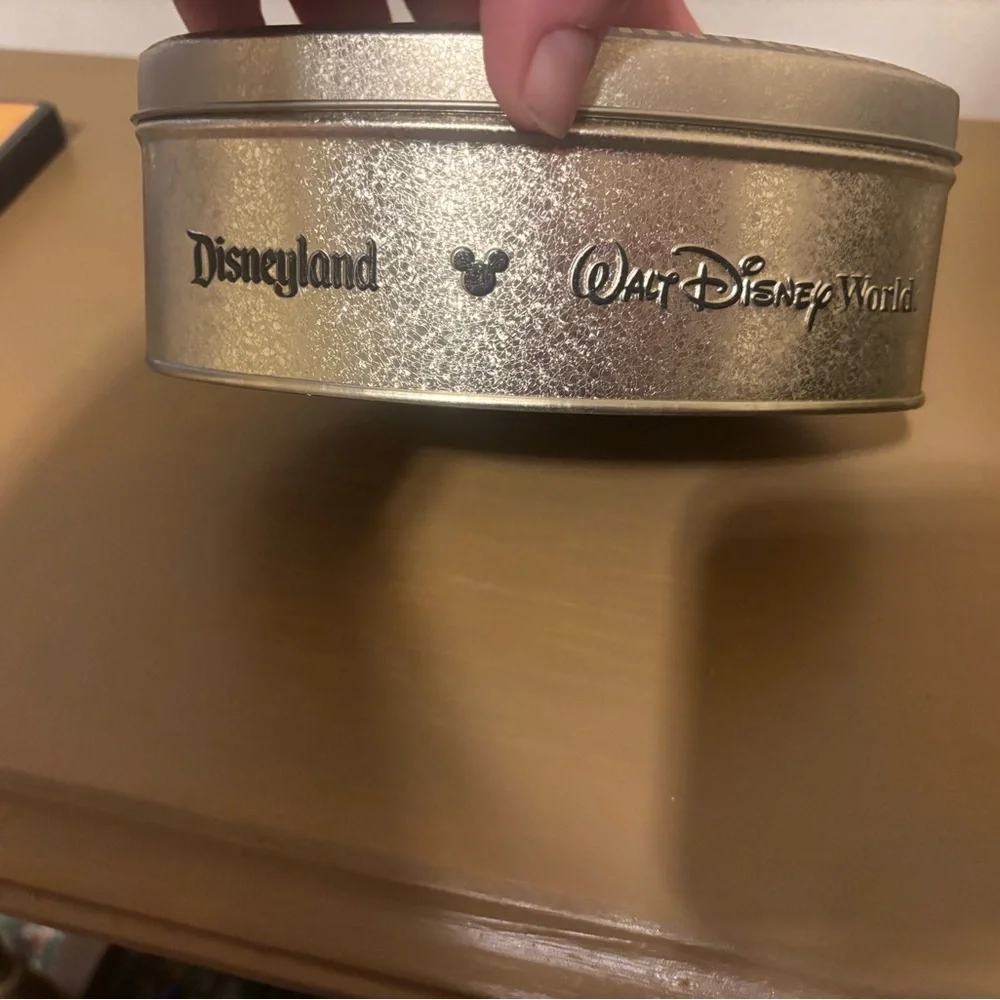Disney Gold Tin with Mickey's Chocolate Truffle Meltaways